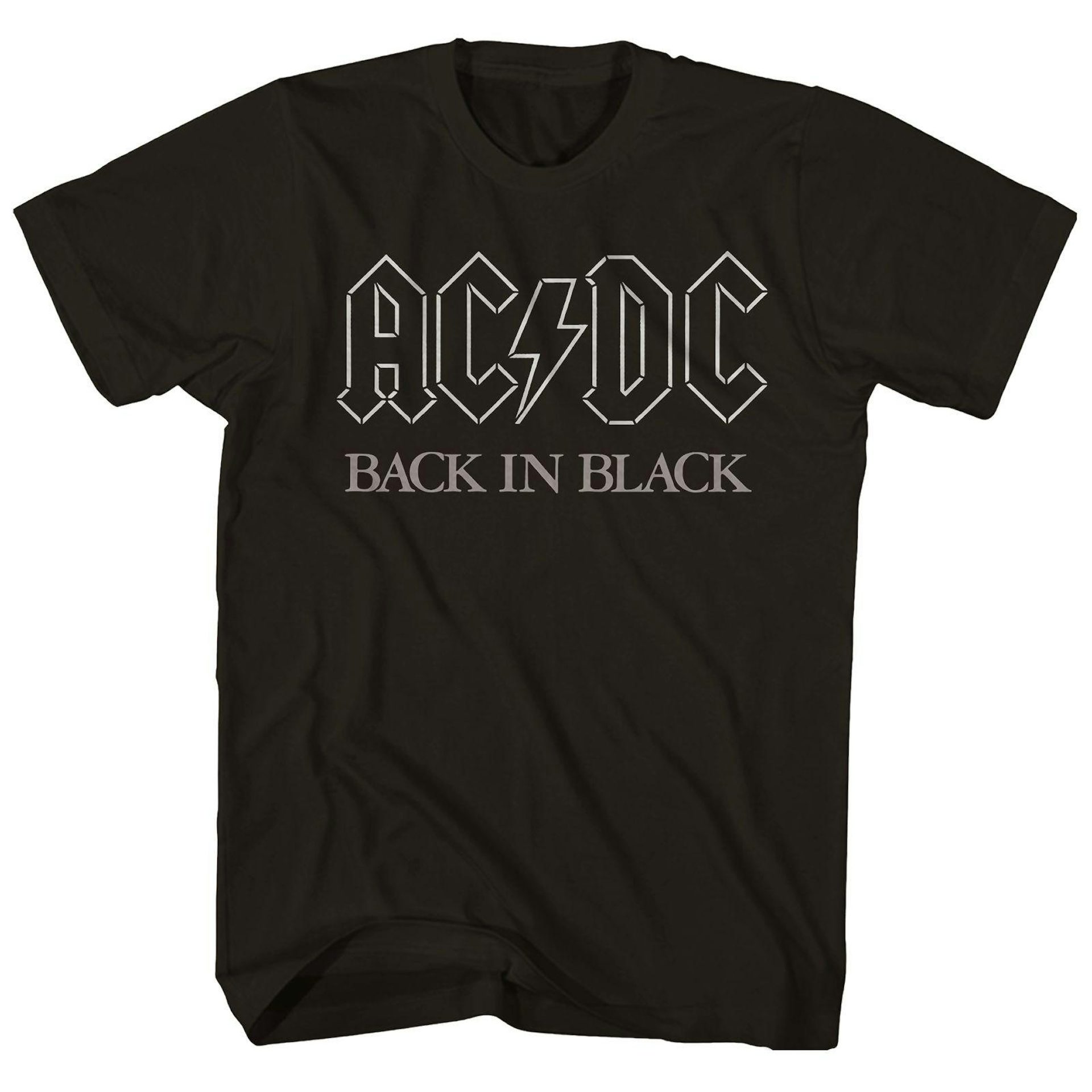 AC/DC TShirt Back In Black Logo AC/DC Shirt